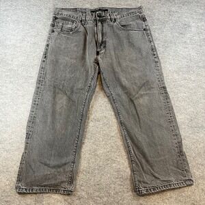 Sean John Mens Relaxed Fit Jeans Gray Hip Hop Streetwear 34x22 Baggy Y2K Vintage